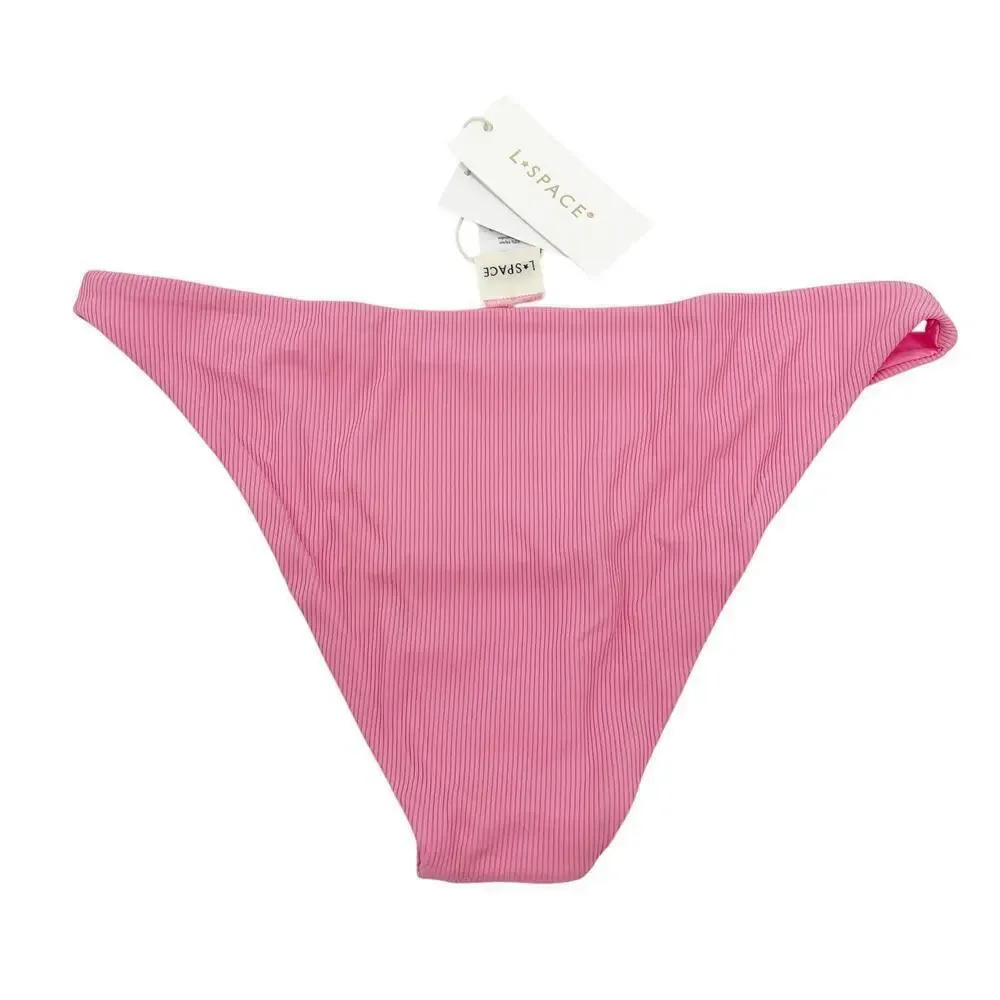 L*Space The Camacho Bikini Bottoms Low Rise In Guava Pink Medium NEW with Tags!